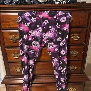 No Boundaries Cosmic Leggings - Pink purple Black